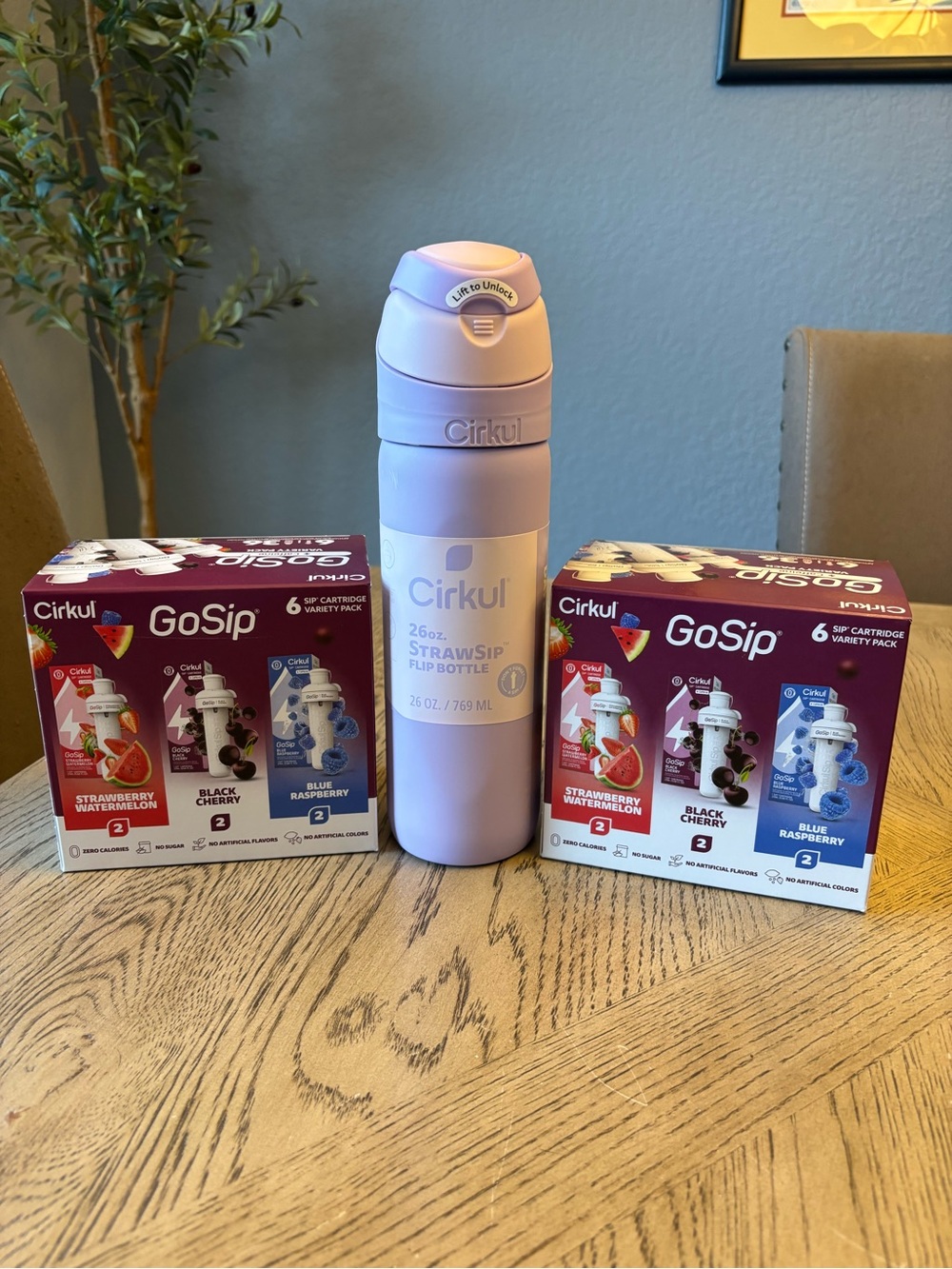 Cirkul Purple/Pink StrawSip Bottle Bundle